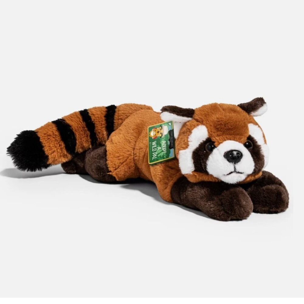2/$18 💥🆕 FAO Schwarz 15" Adopt a Wild Pal Endangered Red Panda Plush | 2347